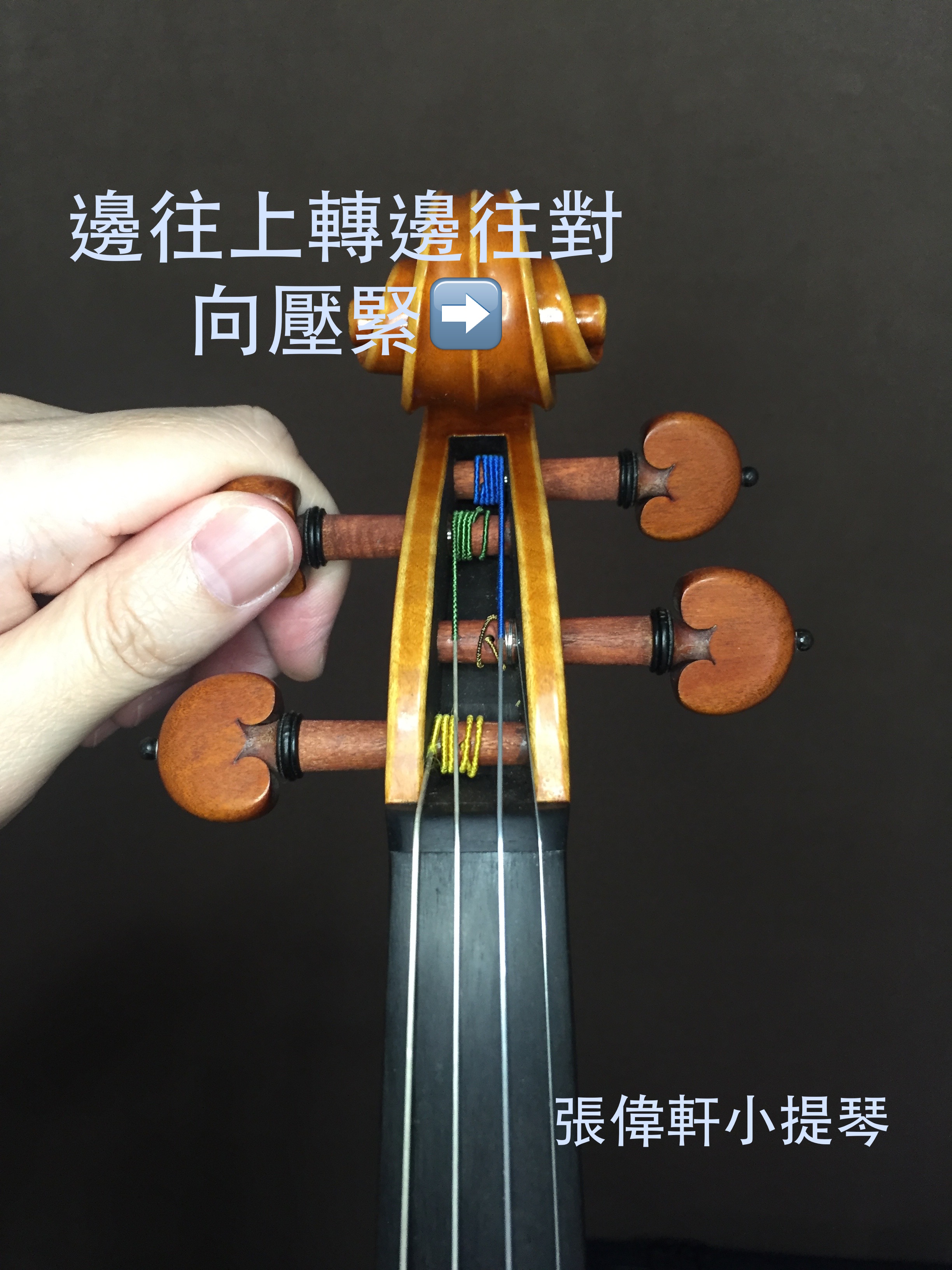 小提琴如何換弦？正確的換弦方法、順序大公開 @
			
				張偉軒小提琴
			
		